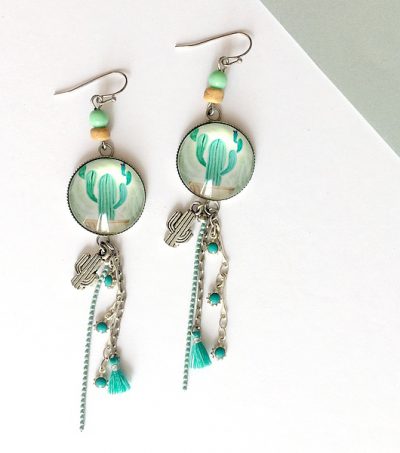 Boucles d'oreilles Cactus