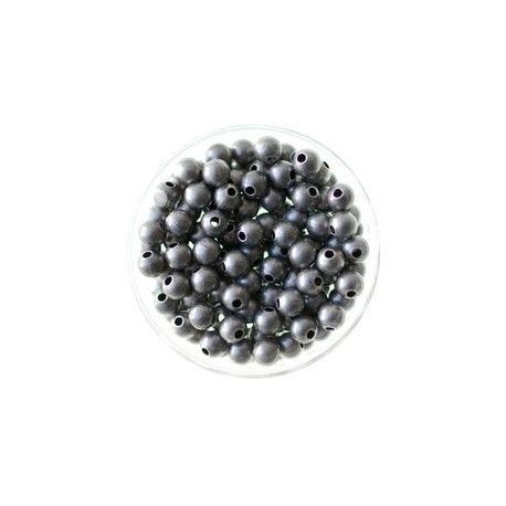 Perles métal rondes 3mm ARGENTÉ VIEILLI x10  - 1