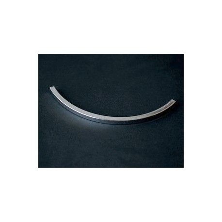 Tube courbé section carrée GM 118x5mm ARGENTÉ x1  - 1