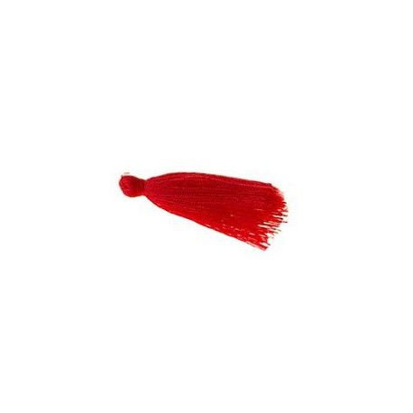 Pompon de fils 40/45mm ROUGE x1  - 1