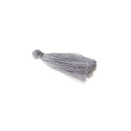 Pompon de fils 40/45mm GRIS x1  - 1