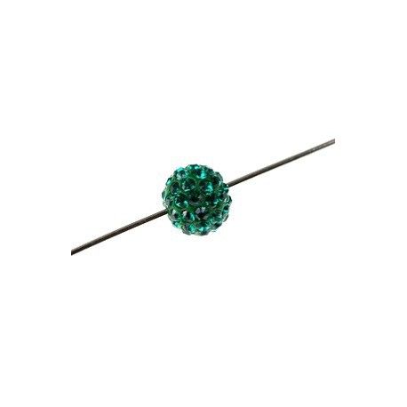 Pavé ball 86001 6mm EMERALD x1  - 1