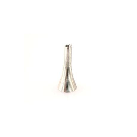 Cône spiralé 26x10mm ARGENTÉ x1  - 1