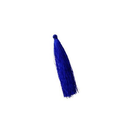 Pompon de fils 90mm BLEU DUR x1  - 1