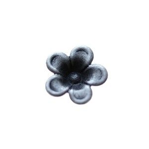 Fleur à coller 9mm ARGENTE VIEILLI x4