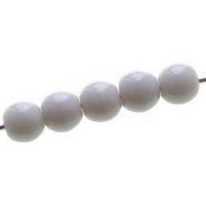 Ronde 6mm LIGHT GREY OPAQUE x10