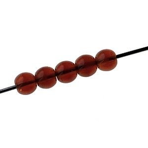 Ronde 4mm MARRON OPAL x50