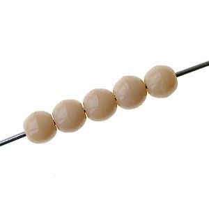 Ronde 4mm BEIGE OPAQUE x50