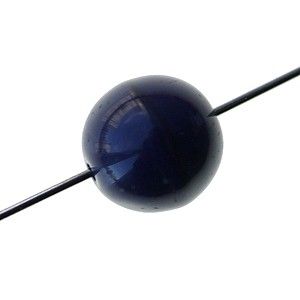 Ronde 10mm NAVY BLUE OPAQUE x2