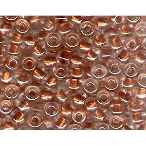 Rocailles Miyuki 6/0 1551 Crystal/Burnt orange ICL x10g