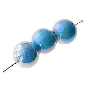 Ronde 14mm TURQUOISE AB x3