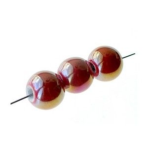 Ronde 12mm ROUGE AB x3