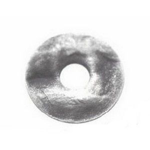 Donut métal cabossé 30mm ARGENTE VIEILLI  - 1