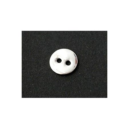 bouton acrylique blanc motif petit strass 12 mm vendu par 6