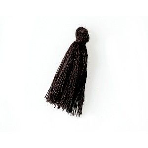 Pompon de fils 30mm NOIR x3