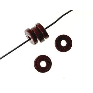 Rondelle 6.5mm CHOCOLAT x30