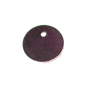 Disque cuir 19.5mm CHOCOLAT x1