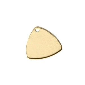 Breloque triangle côtés arrondis 14.4 x 14.1mm ARGENTÉ x2