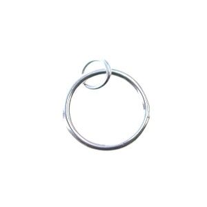 Breloque cercle évidé avec anneau soudé 13.3mm  Argent 925 x1