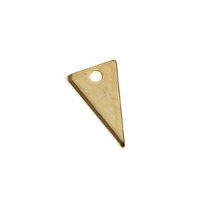 Breloque Triangle Allongée 12x7mm DORÉ x2