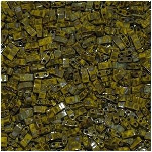 Half Tila 4519 Opaque Yellow Picasso x 7.5g