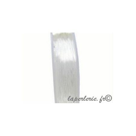 Fil élastique pour bracelet 0,7 mm 2 bobines de fil de 100 m - Fil  polyester