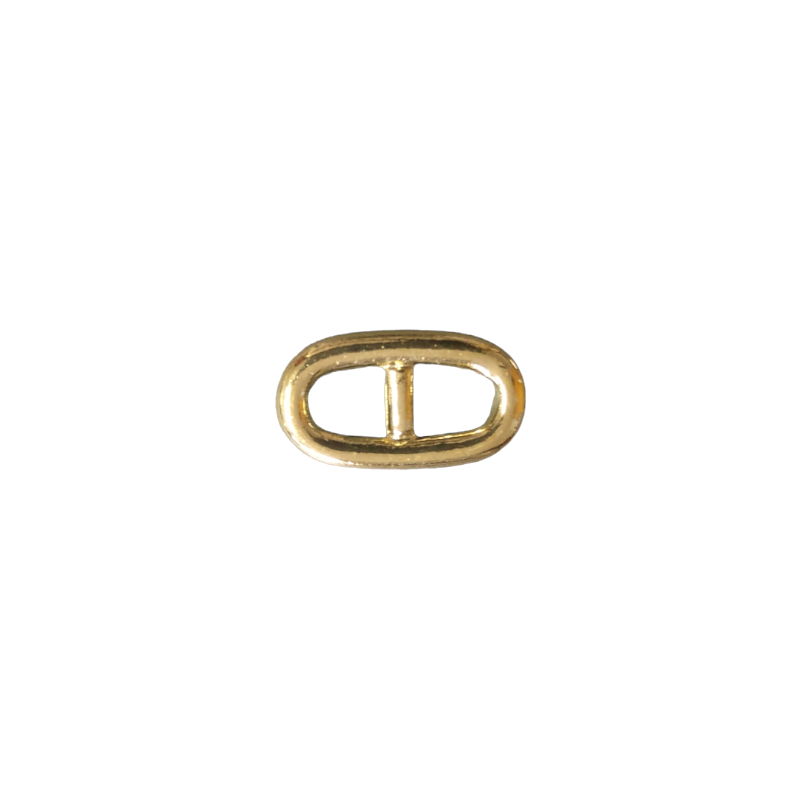 Intercalaire maille marine doré à l'or fin 24K - 14x9.2mm x1  - 1