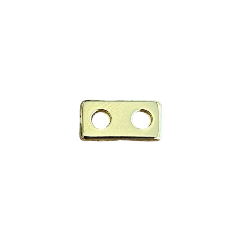 Intercalaire slider en zamak doré rectangulaire 10x5mm x1  - 1