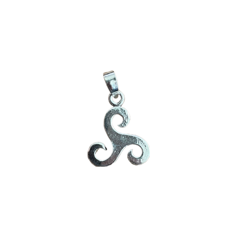 Breloque triskel 15x16mm, anneau de jonction fourni, argent 925 x1  - 1