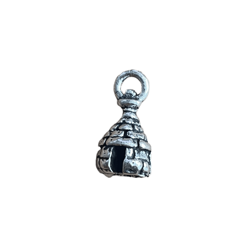 Breloque 9x8mm petite maison, Argent 925 x1