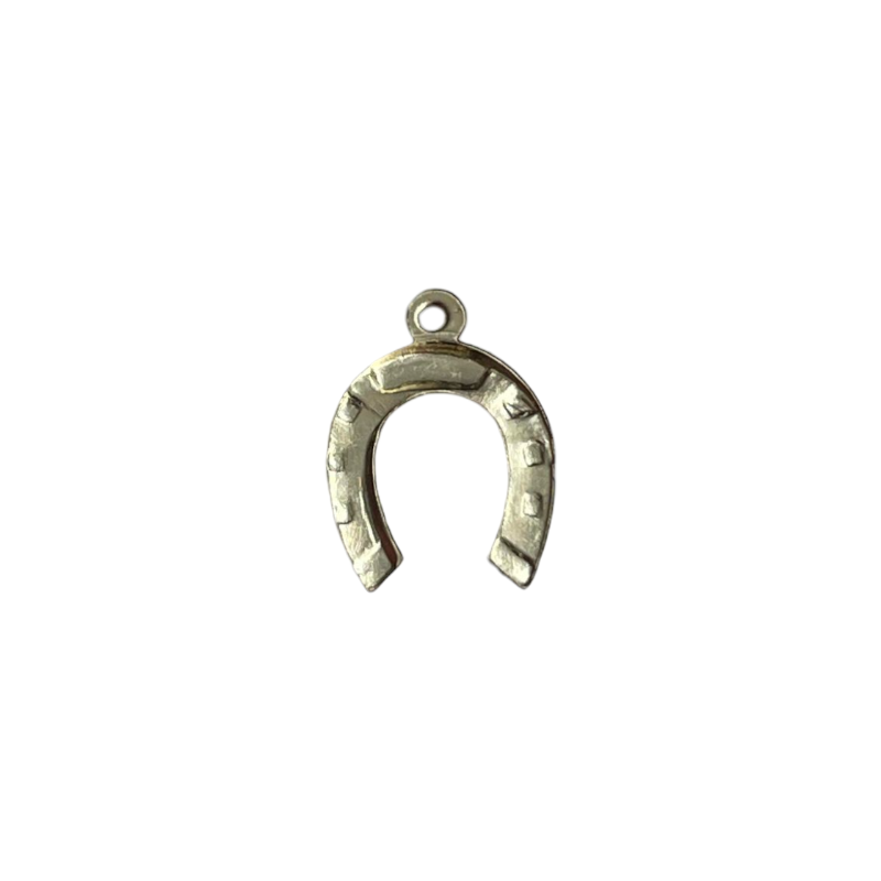 Demi anneau fer cheval attache D maroquinerie 35 mm.