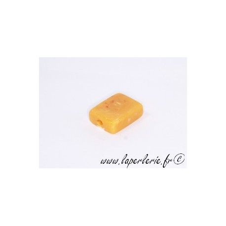 Rectangle 20X15mm AMBRE JAUNE  - 1