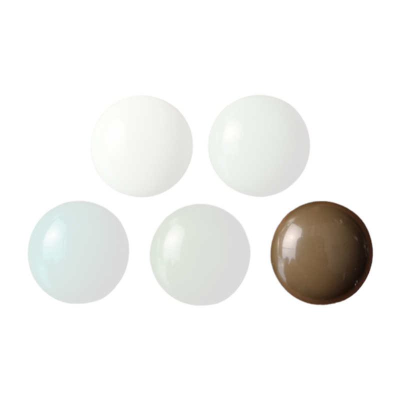 Cabochon polyester rond 12mm tons verts | 5 couleurs disponibles x2