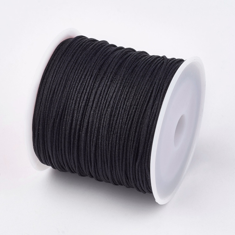 Fil polyester 0.8mm noir x3m