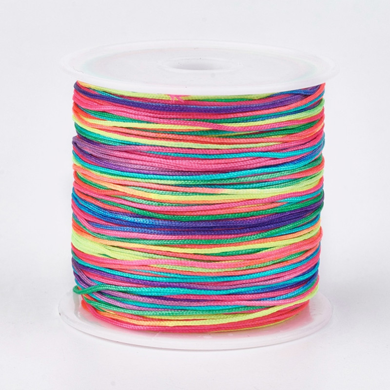 Fil polyester MULTICOLORE , 0.8mm x3m