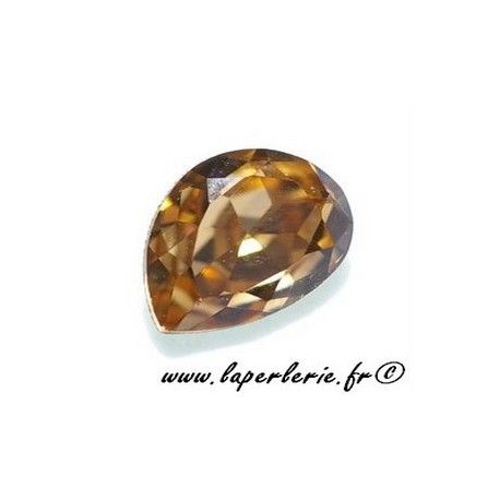 Cabochon poire 4320 8X6mm LIGHT COLORADO TOPAZ  - 1