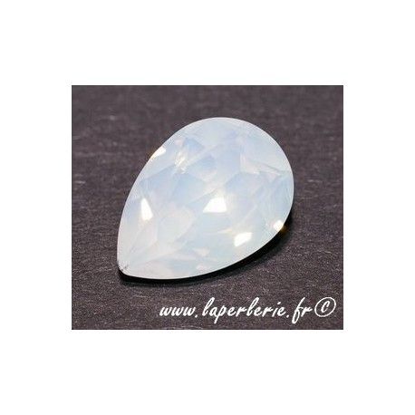 Cabochon poire 4320 8X6mm WHITEOPAL  - 1