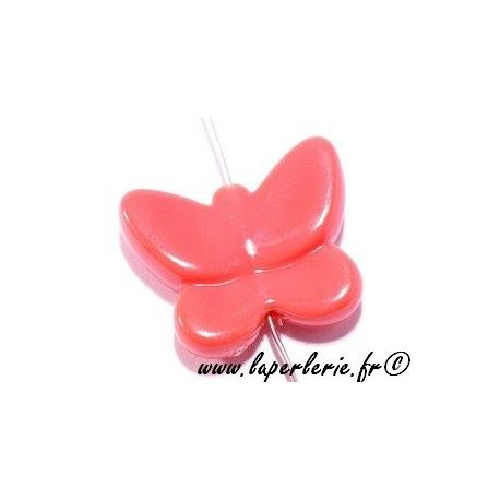 Papillon polyester 30mm CORAIL x3  - 1