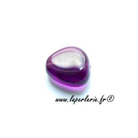 Triangle bords arrondis 18X17mm AMETHYST  - 1