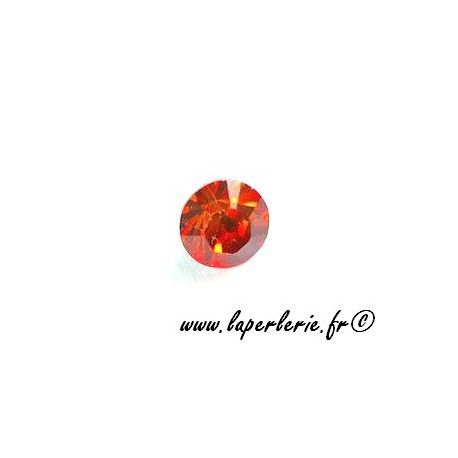 Strass pte diamant 6mm FIREOPAL x2  - 1