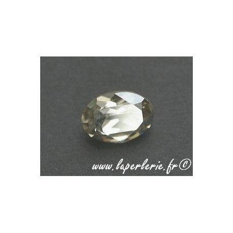 Cabochon ovale 4120 8X6mm CRYSTAL SILVER SHADE  - 1