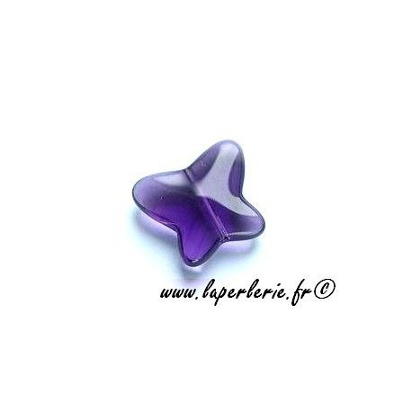 Papillon 16x14mm PURPLE VELVET x10  - 1