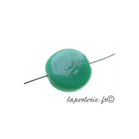 Ronde aplatie 15mm L.EMERALD OP x4  - 1