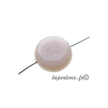 Ronde aplatie 15mm BEIGE OP x4  - 1