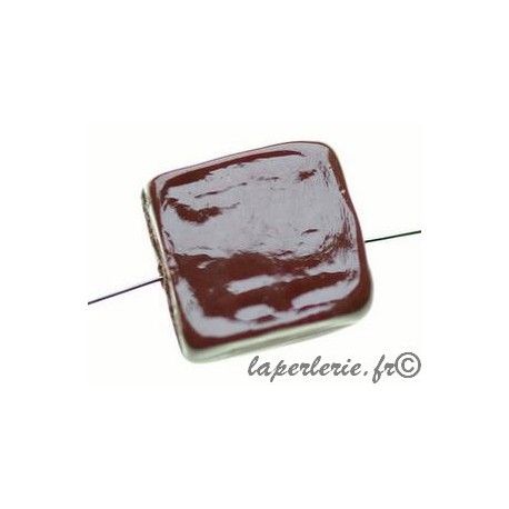 Carré aplati 26mm CHOCOLAT OP  - 1