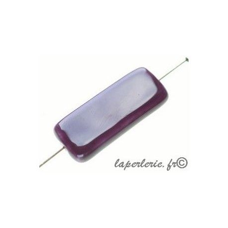 Rectangle céramique 35x14x6mm PURPLE x2  - 1