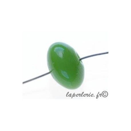 Rondelle 16x10mm VERT POMME x2  - 1