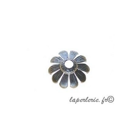 Calotte marguerite 12mm LAITON VIEILLI x4  - 1