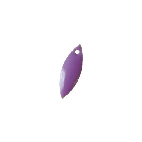 Navette émaillée 17.5x6mm LILAS x2  - 1