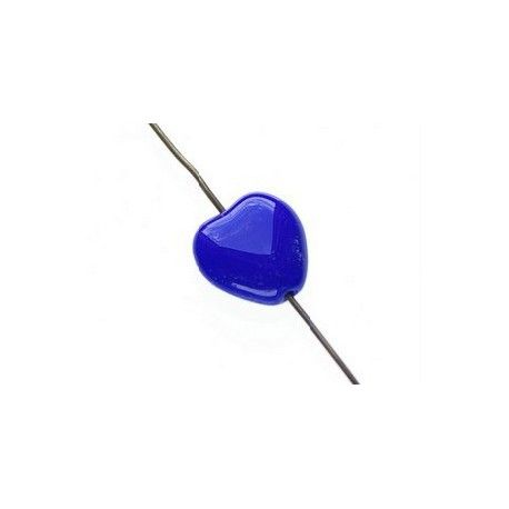 Coeur 11x11mm BLEU LAPIS x5  - 1